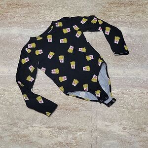 FOREVER 21 GIRLS UNITOP "FRIES LOVE" TOP SIZE 7/8
